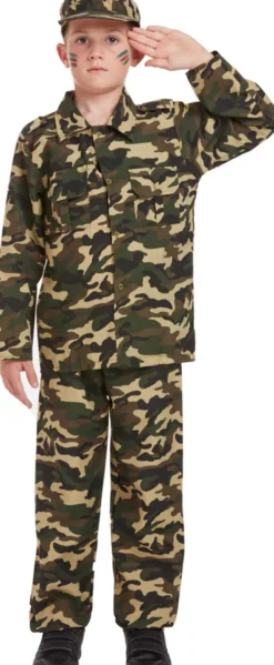 Army dreng kostume 10-12 år