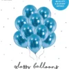 Balloner glossy blå 10-pak