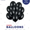 Balloner sort 30 cm 10-pak