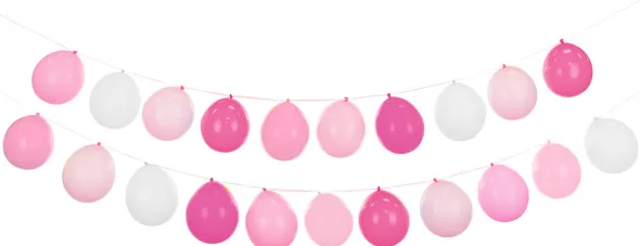 Ballon guirlande sæt pink