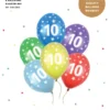 Ballon 10 metallic mix 6-pk