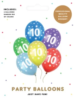 Ballon 10 metallic mix 6-pk