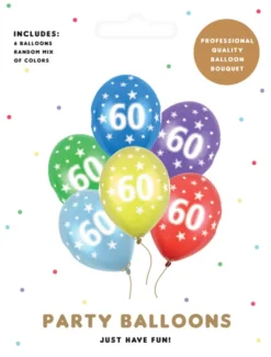 Ballon 60 metallic mix 6-pk