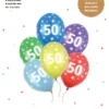 Ballon 50 metallic mix 6-pk