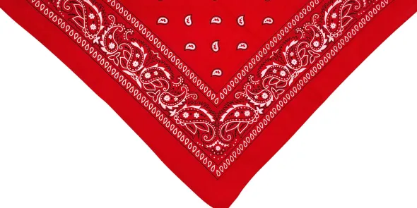 Bandana tørklæde, rødt