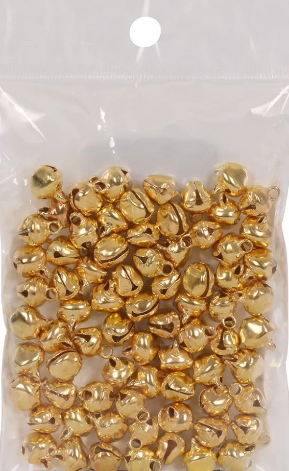 Bjælde, guld 10 mm 75-pak