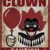 Caution! Killer Clown skilt