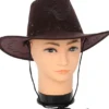 Cowboyhat brun ruskindslook