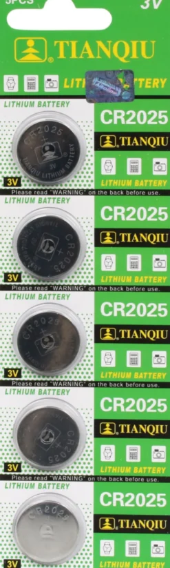 CR2025 batteri 5-pak