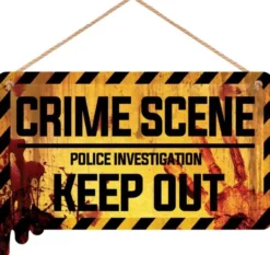 Crime Scene Keep Out skilt