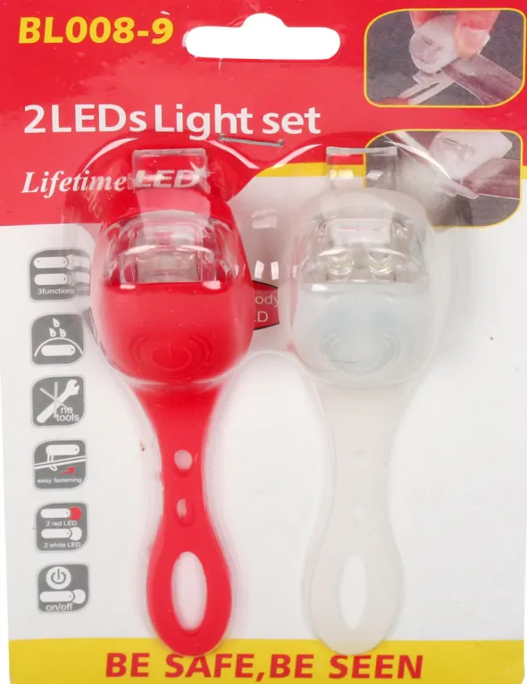 Cykellygte-sæt 2 LED
