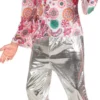 Disco hippie med sølvbukser