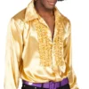Disco skjorte guld, M/L
