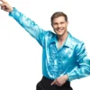 Disco skjorte turkis, XXL