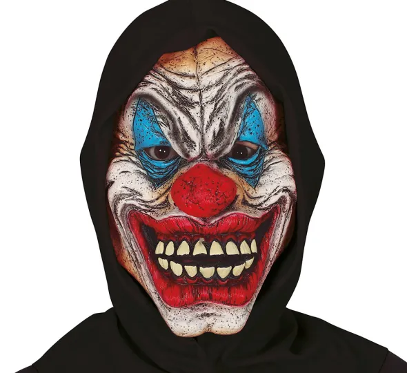 Dræberklovn maske med hætte