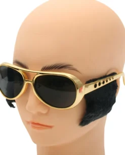 Elvis solbrille m/sideburns