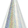 Festhat pap 16 cm sølv 6-pak
