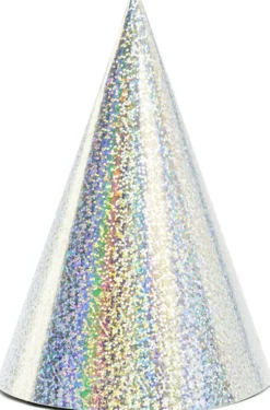Festhat pap 16 cm sølv 6-pak