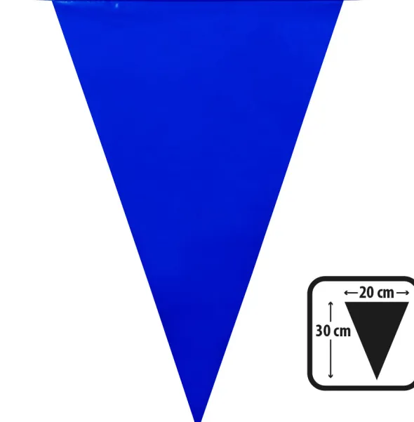 Flagguirlande blå 10 m