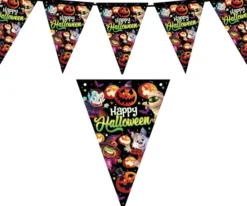 Flagguirlande Happy Halloween 3m
