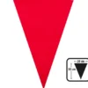 Flagguirlande rød 10 m