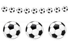 Fodbold guirlande 200 cm