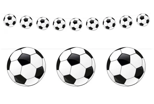 Fodbold guirlande 200 cm