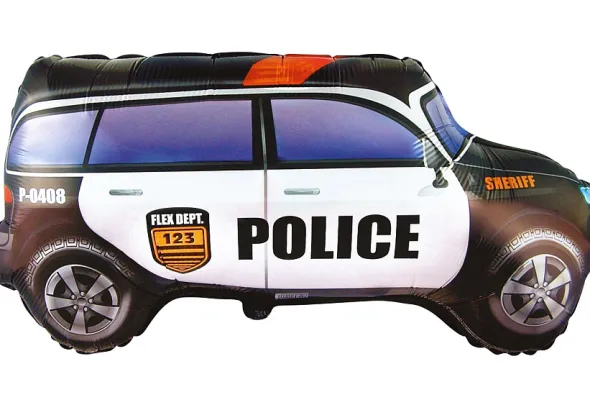 Folieballon politibil 85x48 cm
