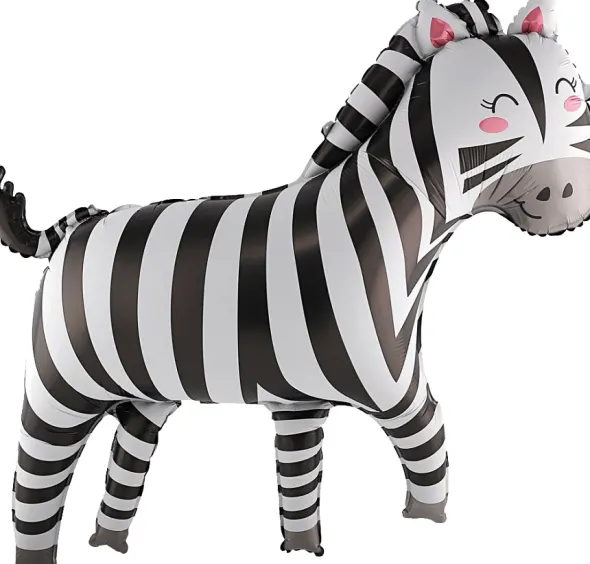 Folieballon zebra 80x78 cm