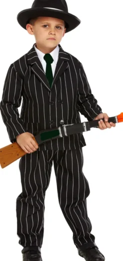 Gangster kostume 10-12 år