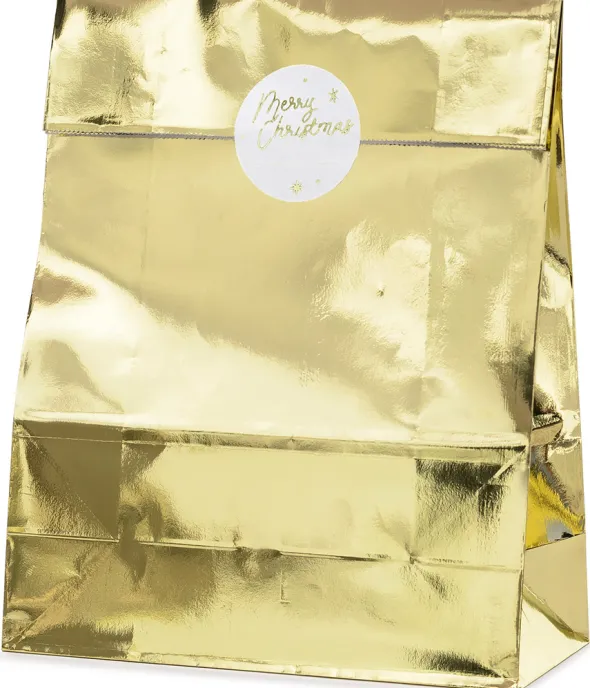 Gavepose 25x38x11 guld 3-pk