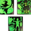 Halloween vindue-stickers 3 ark