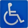 Handicap sticker skilt