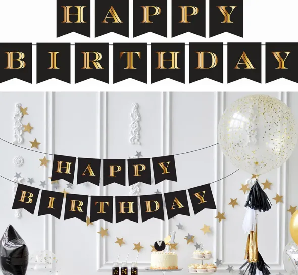 Happy Birthday guirlande 2,5 m