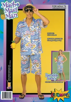 Hawaii kostume mand