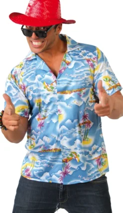 Hawaii skjorte, blå