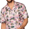 Hawaii skjorte flamingo XL