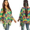 Hippie poncho med pandebånd