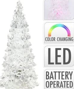 Juletræ akryl LED 12 cm