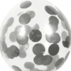 Konfetti ballon sølv 5-pak