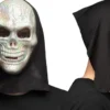 Kraniemaske med hætte, perlemor