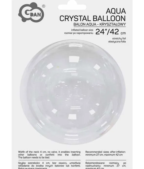 Krystal bobleballon 42 cm