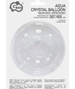 Krystal bobleballon 65 cm