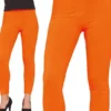 Leggings, neon orange, L