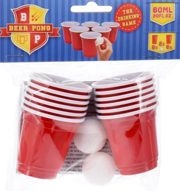Mini beer pong drikkespil