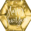 New Year tallerken guld 6-pak