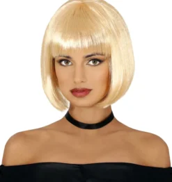 Pagehår paryk, blond