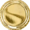 Paptallerken guld 6-pak