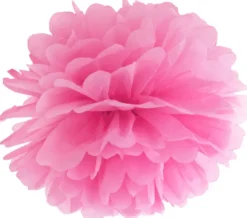 Pompom papir 35 cm pink