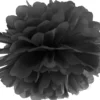 Pompom papir 25 cm sort